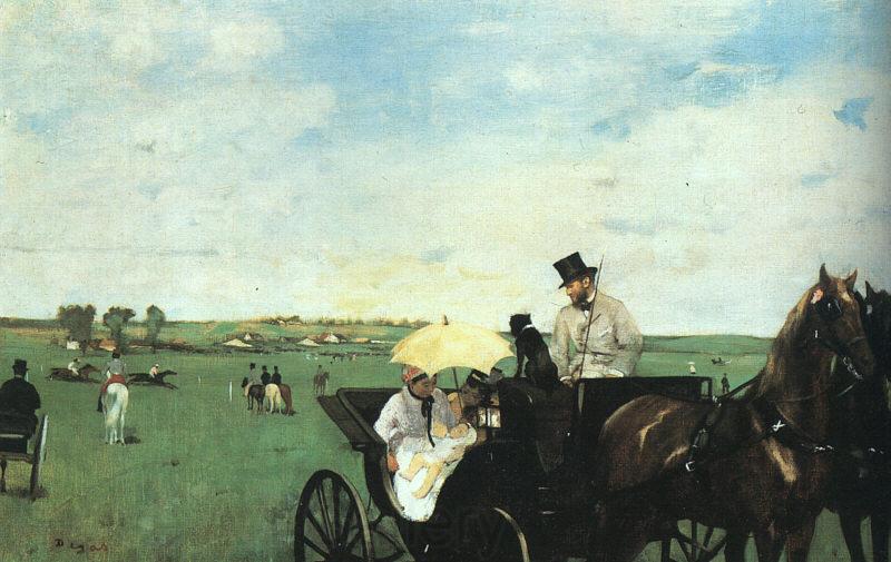 Edgar Degas At the Races in the Country Spain oil painting art
